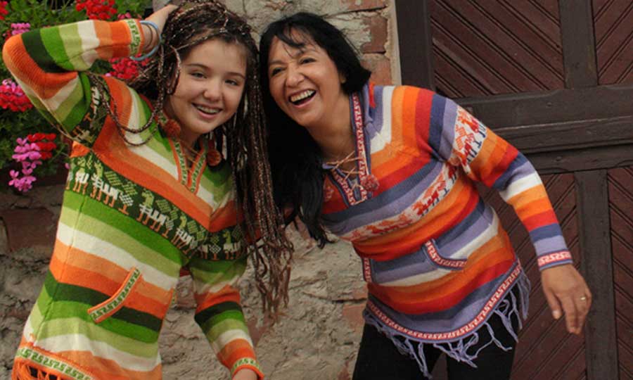 Authentique Pulls péruvien femme en laine d'alpaga, Boutique Pérou Pull-laine-alpaga-filles-dames