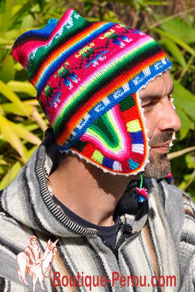 Mode homme : sélection spéciale sports d'hiver - Bonnet péruvien